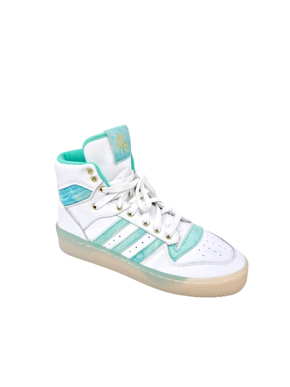 adidas Rivalry High Singles Day FV4526 White Green Gold 7.5M 8.5W